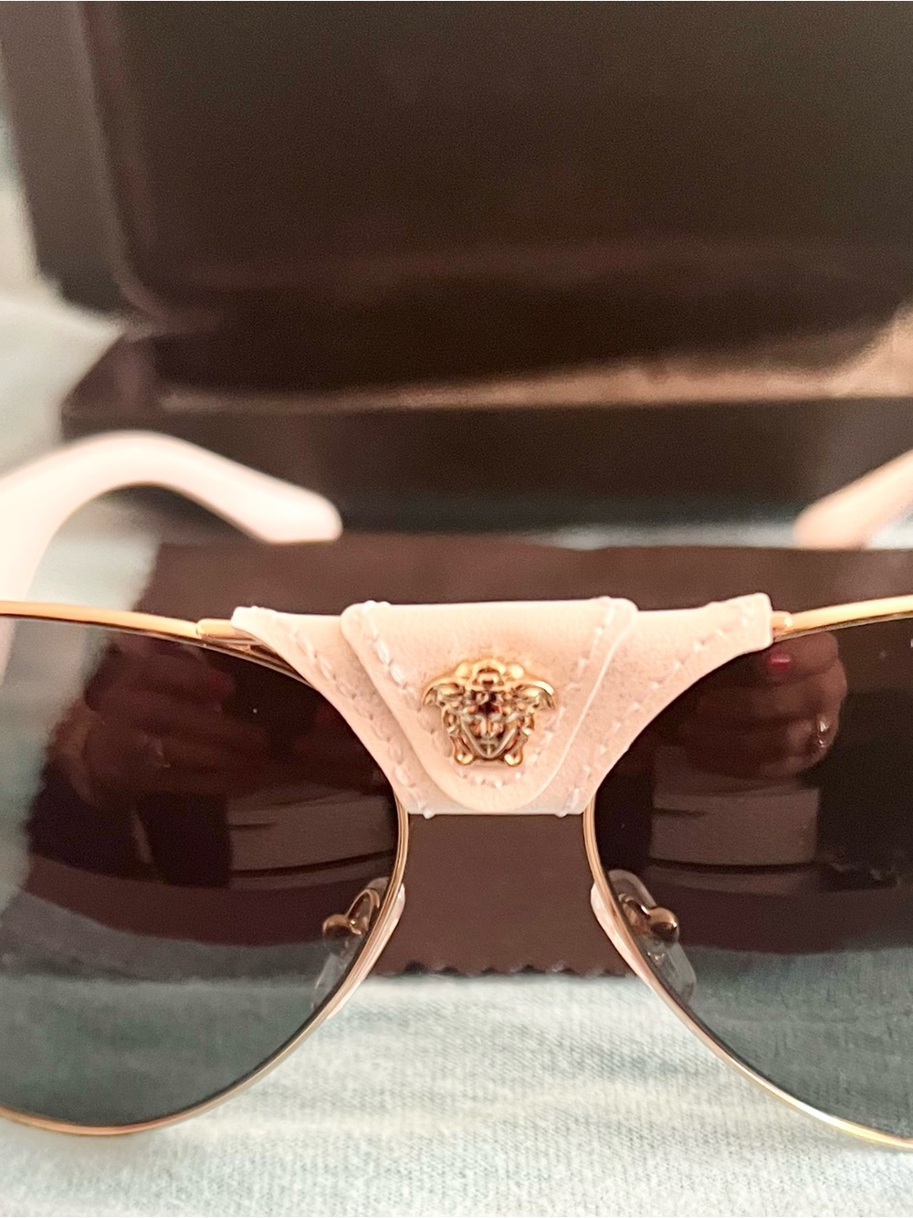 Versace Authentic Medusa Aviator Sunglasses - Picture 4 of 14